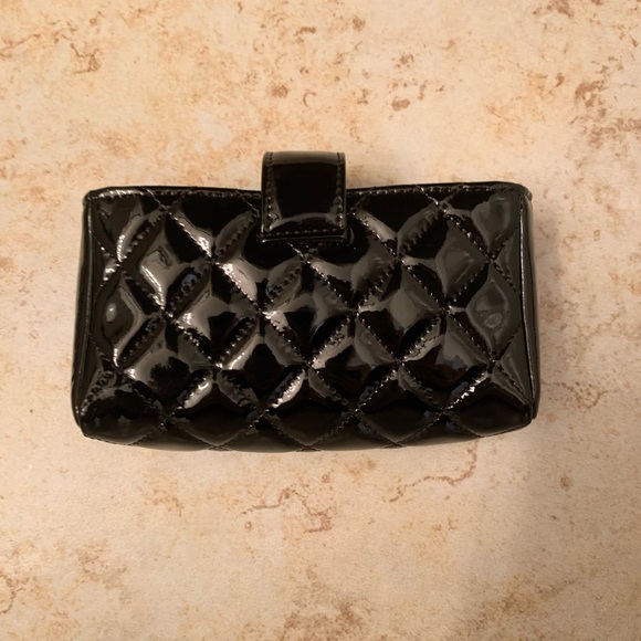Auth Chanel Black Leather Mini Pochette Wallet bag - Picture 2 of 8